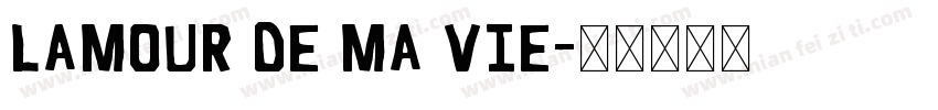 Lamour de ma vie字体转换